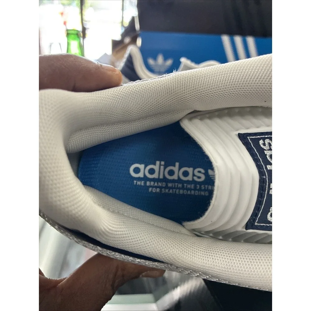 Adidas Busenitz Pro Skate Shoes JH8123 Grey/Dark Blue/White Size US 10.5 New
